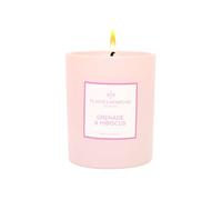 Bougie Parfumée Grenade & Hibiscus - 180g - Bougie Végétale en Cire de Soja - Fragrance Florale & Fruitée - Parfums de Grasse - Fabriquée en Provence - Combustion 40h