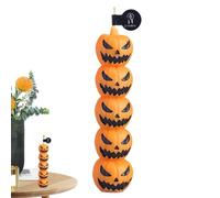Bougie Parfumée Halloween,Bougie Parfumée à la Cire de Citrouille Halloween - Pièces Centrales de Table Faites Main Décoratives pour Nouvel An Hiver Événement Vacances Église Salle d Étude