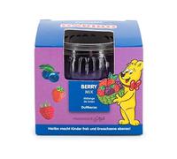 Bougie parfumée Haribo™ 85 g, H x D : 6,5 x 8 cm, bougie en verre, paraffine, idée cadeau, dans un coffret, violet