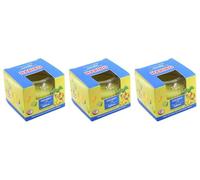 Bougie parfumée Haribo™ 85 g, H x D : 6,5 x 8 cm, en verre, cire de paraffine, cadeau, coffret, jaune