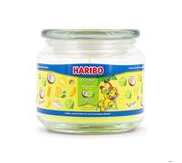 Bougie parfumée Haribo™ Lime Coco, bougie aromatique en verre, 300 g, durée de combustion 50 h