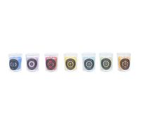 Home Deco Factory – Coffret 7 bougies parfumées «Chakra» 24 cm Multicolore Blanc G