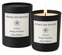 Bougie parfumée Honfleur Pain d'Épices - Bougie décorative en cire naturelle de qualité supérieure avec une durée de combustion jusqu'à 40 heures, parfum luxueux pour la détente à la maison, 130 g