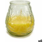 Bougie Parfumée Ibergarden CHWJ-9898MT Jaune Transparent Verre Parafin Citronelle 9 x 9,5 x 9 cm (6 pièces)