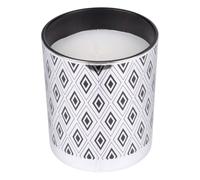 Bougie Parfumée Imprimée en Verre "Élégant" 10cm Argent