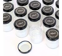 Bougie Parfumée Kit, 24 PCS lot de bougies Naturel Cire de Soja | Bougies Parfumée - cadeau invité mariage, bapteme, communion, anniversaire - cadeau femme, Noël | TE Whaka (Couvercle noir)