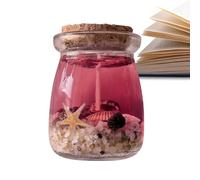 Bougie parfumée - Lumière de | Bougie au chocolat | Lampe de soja naturelle | Lampe parfumée au gel | Lanterne de en gel de coquillage | Désodorisant d'intérieur relaxant, lanterne en pot