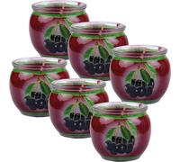 Bougie parfumée Motif Pack de 6 Black Cherry