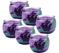 Bougie parfumée Motif Pack de 6 Lavandes
