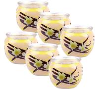 Bougie parfumée Motif Pack de 6 Vanille
