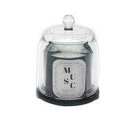 Bougie parfumée Musc blanc avec Cloche - Bijou surprise - D 6,8 x H 11 cm