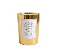Bougie parfumée naturelle - 180g - Patchouli & Ambre - Cire d'abeille, parfum boisé et sophistiqué - Alizés Paris