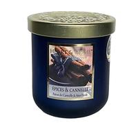 Bougie parfumée petite jarre 110g-30h senteur Epices et Cannelle - Heart & Home