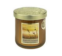 Bougie à la cire de soja Heart and Home Bougie 2 mèches Heart and Home - Lever de Soleil - Durée de combustion jusqu'à 30 heures