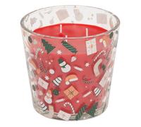BOUGIE PARFUMÉE PHOTOPHORE VERRE DÉCO NOËL 500G