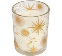 bougie parfumée photophore verre étoile or 10cm - générique 208496