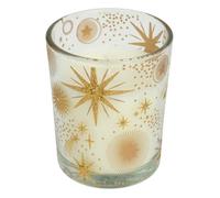 BOUGIE PARFUMÉE PHOTOPHORE VERRE ÉTOILE OR 6.5CM