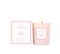 Bougie Parfumée Pivoine & Muguet - 180g avec Étui - Bougie Végétale à la Cire de Soja Naturelle - Parfum Floral Printanier - Fabriquée en Provence - Longue Durée - Idée Cadeau Femme