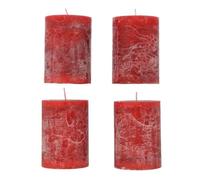 Bougie Parfumée ""Pomme Cannelle"", Set de 4 Bougies Rouge Lumière, Parfum de Pomme Cannelle, Bougie de Noël, BOUGIE