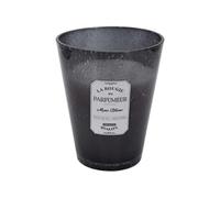 Bougie parfumée pot en verre bulle gris foncé