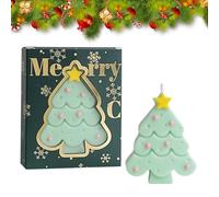 Bougie parfumée pour Noël, mini sapin de Noël, aromathérapie, pour la détente, la décoration de la maison, cadeaux de Noël, Nouvel An, vert