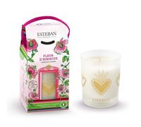 Bougie parfumée rechargeable 180g fleur d'hibiscus
