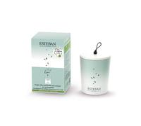 Bougie parfumée rechargeable décorative pur lin 180g - esteban