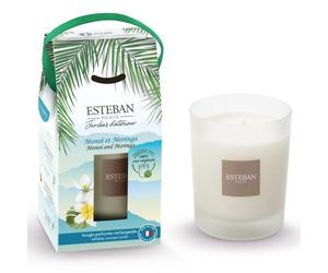 Bougie parfumée rechargeable monoi et moringa - Esteban