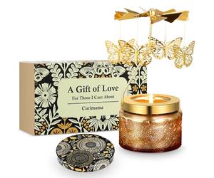 Bougie Parfumée Rotative Papillon - Coffret Cadeau Anniversaire Femme