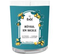 Bougie Parfumée - TADE - Pot En Verre - Senteur Citron - Réveil En Sicile - 35 à 40 Heures - 180g