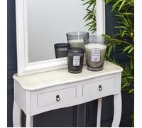 BOUGIE PARFUMEE VERRE BULLE GRIS FONCE