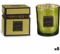 Bougie parfumée Vert fluo Thé vert 8 x 9 x 8 cm (8 pièces)