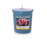 Bougie Parfumée Votive - YANKEE CANDLE - Figues et Mûres Gourmandes - 49g - Parfum Automnal - Intérieur