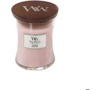 Bougie Parfumée - Woodwick - 275g - Cire de soja - Durée de combustion 55-65h - Vegan Rose