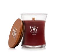 Bougie parfumée WoodWick avec mèche crépitante | Bougie Sablier moyenne Rouge Oud | Bougies à combustion longue : Jusqu’à 60 heures | Le cadeau parfait pour les femmes