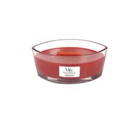 Bougie parfumée - Woodwick - Ellipse - Parfum Cinnamon Chai - Couleur Rouge - Utilisation Intérieure