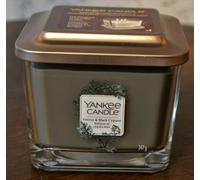 Bougie parfumée Yankee Candle Elevation VETIVER & CYPRÈS NOIR 347g 3 mèches rare