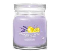 Bougie parfumée - YANKEE CANDLE - Lemon Lavendar - Cire de soja - 368g - Verre élégant