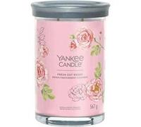 Bougie parfumée - Yankee Candle - Tumbler Grande - Fresh Cut Roses - Cire de soja - 567g Rose