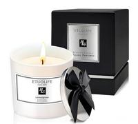 Bougie Parfumées Bougie Pot en Verre,Bougie Cadeau pour Femme Homme,Bougies Parfumées de Luxe pour la Décor de la Maison,Cire de Soja Naturelle,Combustion 68h,Parfait pour la Relax Saint Valentin Noël