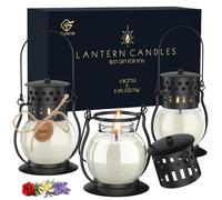 Bougie Parfumées, Mini lanterne parfumée Bougie Decorative, Bougie Personnalisée Cadeau Anniversaire Femme, Bougies Décoratives de Noël