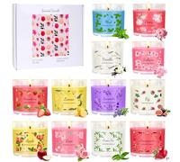 Bougie Parfumées pour Femme, Lot de 12 Coffret Cadeau Femme, 2 x2,5 OZ,120 heures, Coffret Bougies Parfuméese pour Soulager le Stress, Cadeaux pour Femmes Noël&Anniversaire