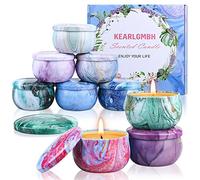 Bougie parfumées pour Femme: Panier cadeau Bougies Parfumées pour Sa mère, Sœur, Amie, Ensemble Bougies Aromathérapie Uniques Happy Birthday - Lot de 9 bougie Soja Bio Naturel