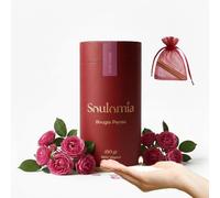 Bougie Perlée Parfumée Soulomia | Perles de Cire Végétale 450 g + 15 Mèches | Bougie en Sable Rechargeable | Idée Cadeau Maison & Déco Saint Valentin Fête des Mères (Rose Cerise)