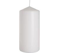 Bougie pilier blanche, diamètre 7 x 15 cm de haut, durée de combustion : env. 66 h
