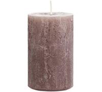 bougie pilier cire rustique 11x7cm 51h brun - wenzel 39-uk11070-6-be_40 Marron G