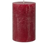 bougie pilier cire rustique 11x7cm 51h rouge - wenzel 39-uk11070-6-be_26 Rouge G