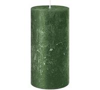 bougie pilier cire rustique 11x7cm 51h vert fonçé - wenzel 39-uk11070-6-be_89 Vert G