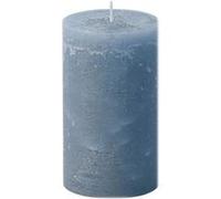 Wenzel - Bougie Pilier Cire Rustique 14X7CM 69H Bleu Orage