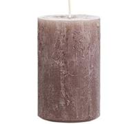 bougie pilier cire rustique 14x7cm 69h brun - wenzel 39-uk14070-6-be_40 Marron G